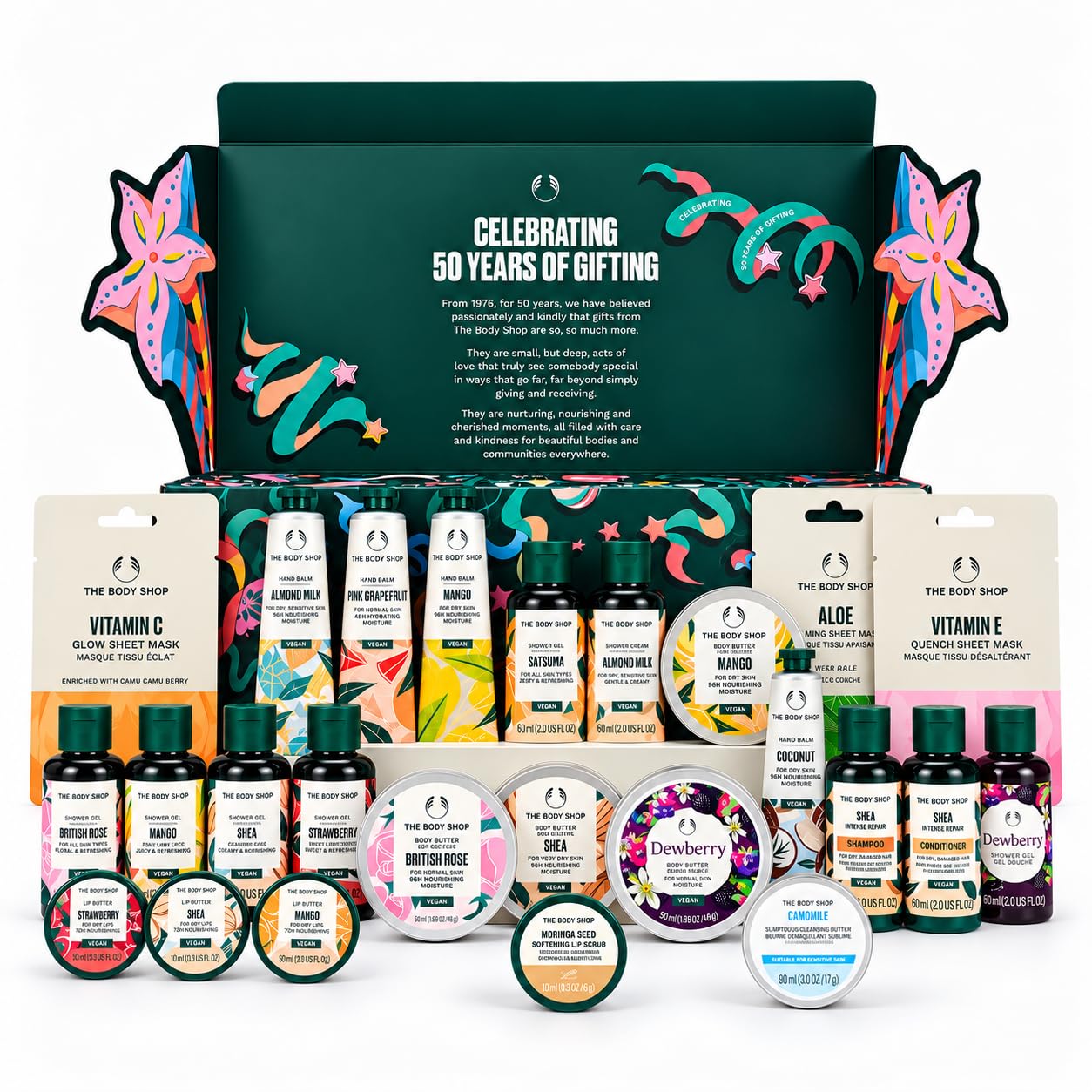 The Body Shop Classic Beauty Advent Calendar Gift Set, Includes Creams &