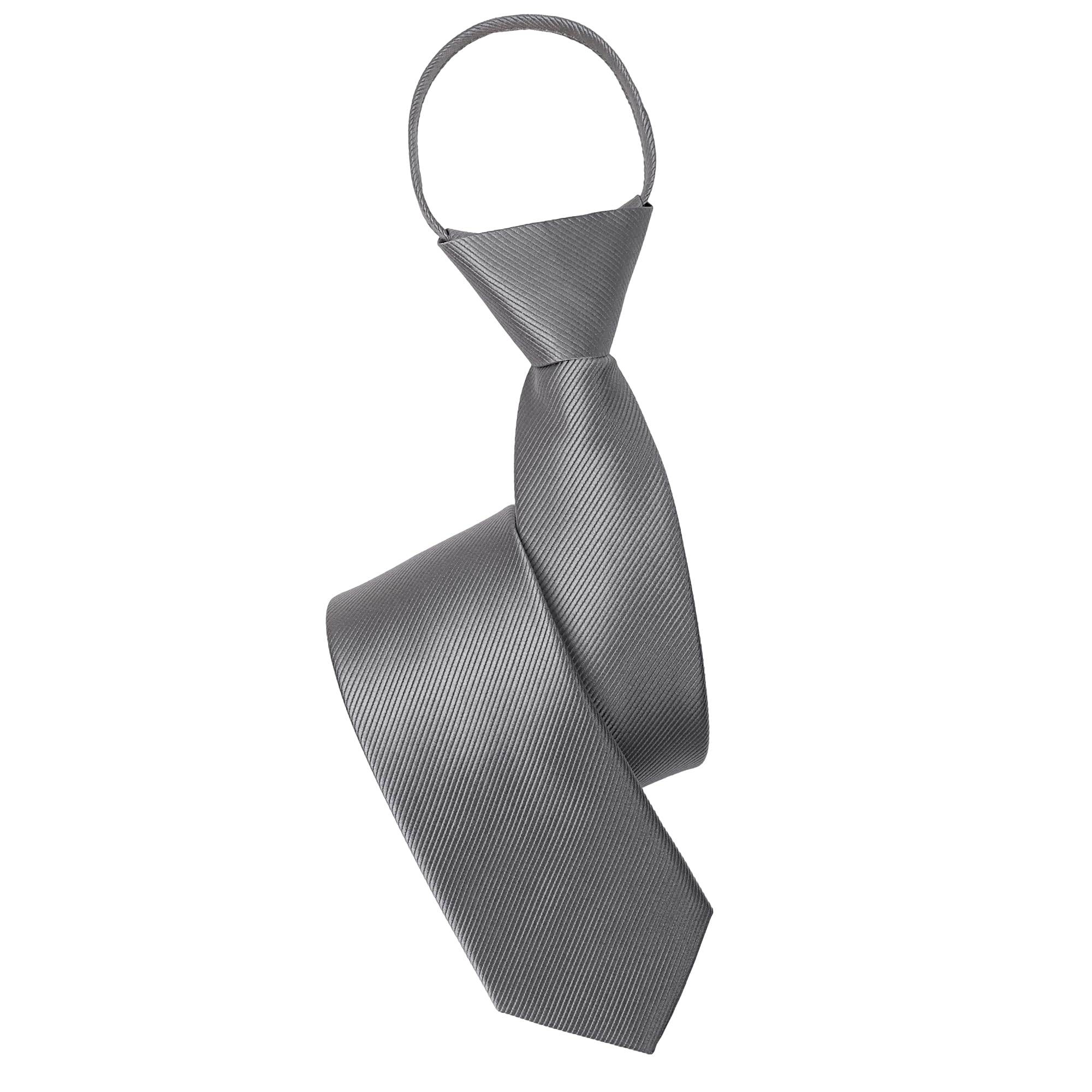 [MHA] ワンタッチネクタイ 無地 ナロータイ ネクタイ 細め 7㎝ スリムタイ ワンタッチ 簡単 ファスナー ジッパー式 20669