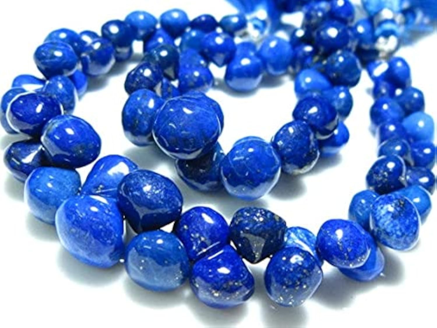 Lapis-lazuli briolette perles bleues pour créer vos bijoux du quotidien