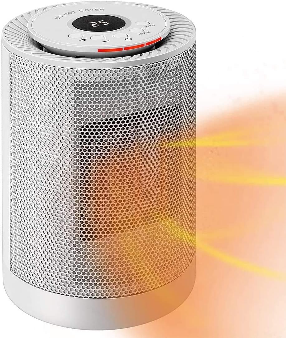 VIVOHOME 1200W 3 Modes Ceramic Heater Fan with Thermostat and Auto Oscillating, Overheat Protection and Tip-Over Protection, White