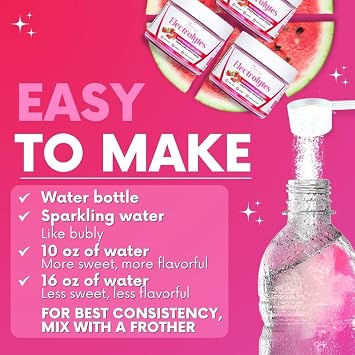 My Adventure to Fit Refreshing Hydration Electrolytes Powder with Zero Sugar, Bundle, Watermelon Candy, Apple Candy & Pear Candy Flavors