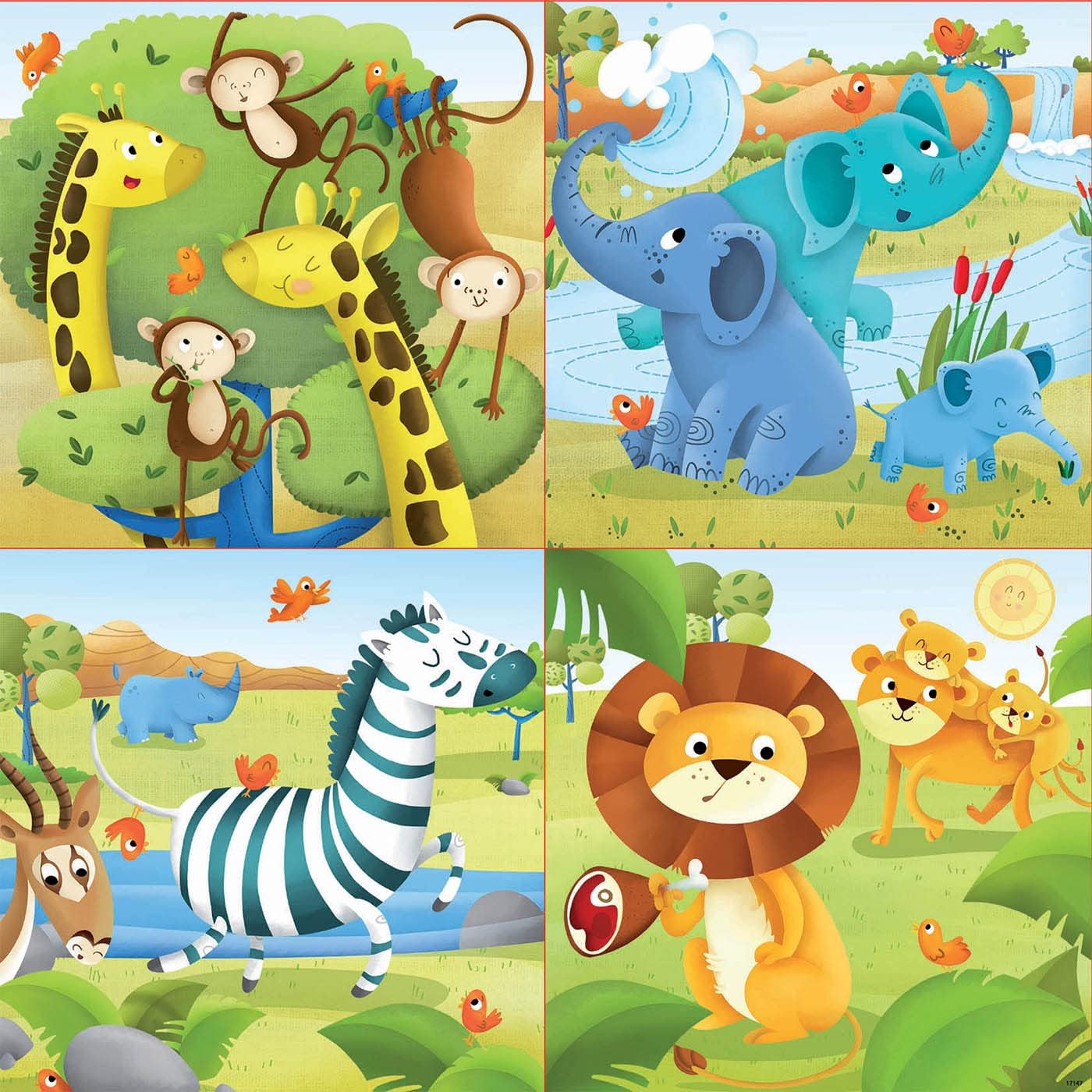 Educa Wild Animals Puzzle (12-16-20-25 Piece)