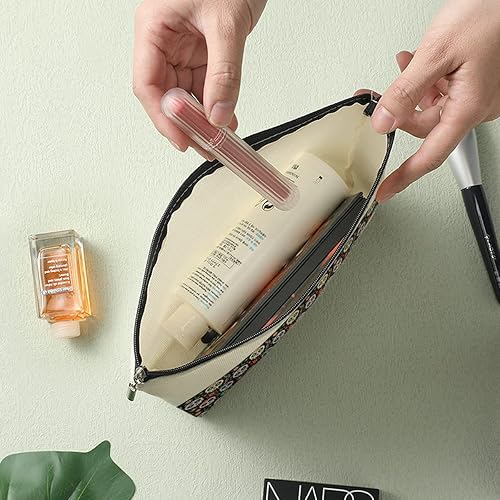 Miniatura 5 de Bolsa de cosméticos de maquillaje inicial personalizada, Blanco8