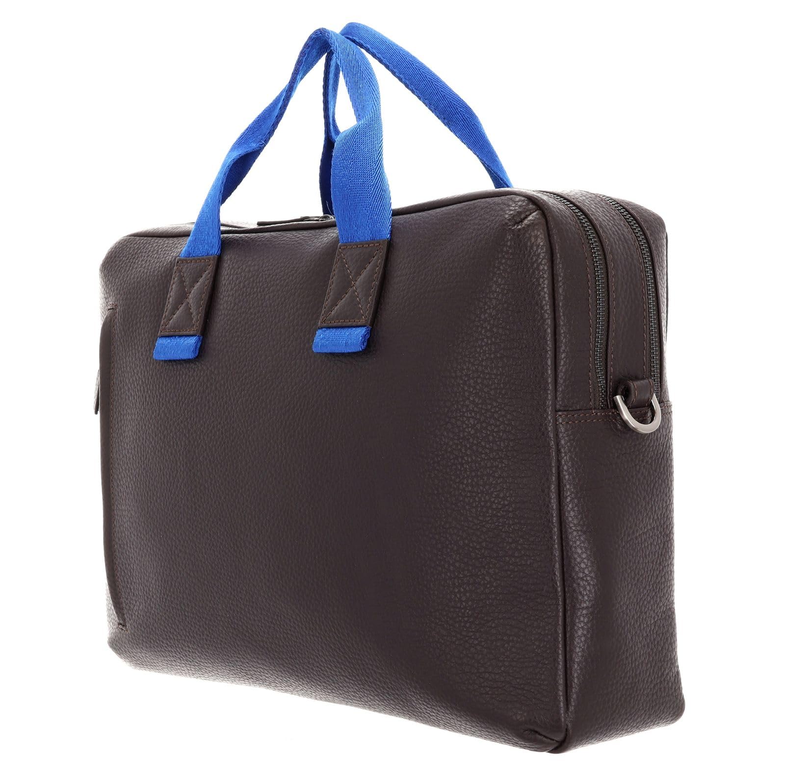Leonhard Heyden Pelle borsa da ufficio laptop bag con scomparto per laptop Tokio Aktenmappe 2 Fächer 8201 Schokoladenbraun marrone scuro