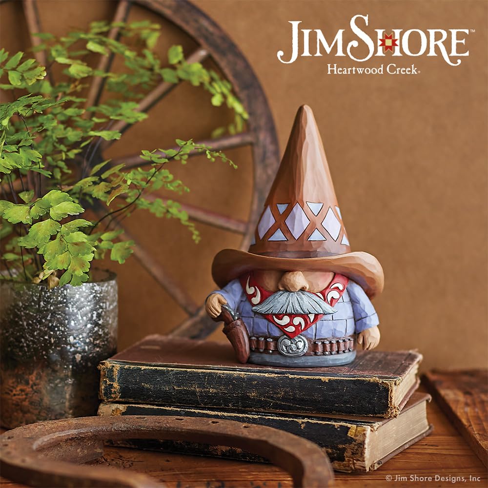Enesco Jim Shore Kovboy Cüppesi, Heykelcik, 17 cm H