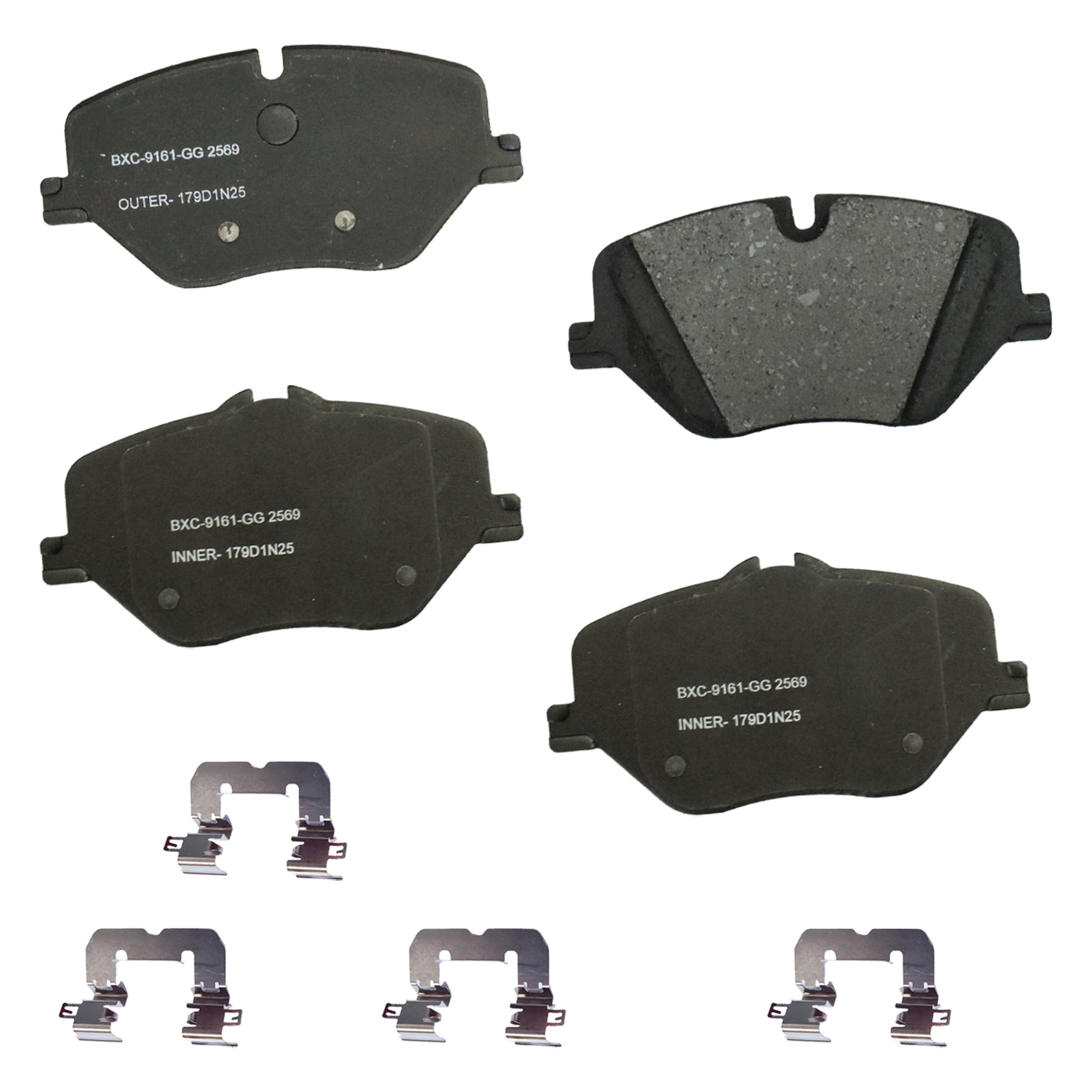Bendix Premium SBC2569 Ceramic Front Brake Pads for BMW X3 2025, Mini Cooper 2025