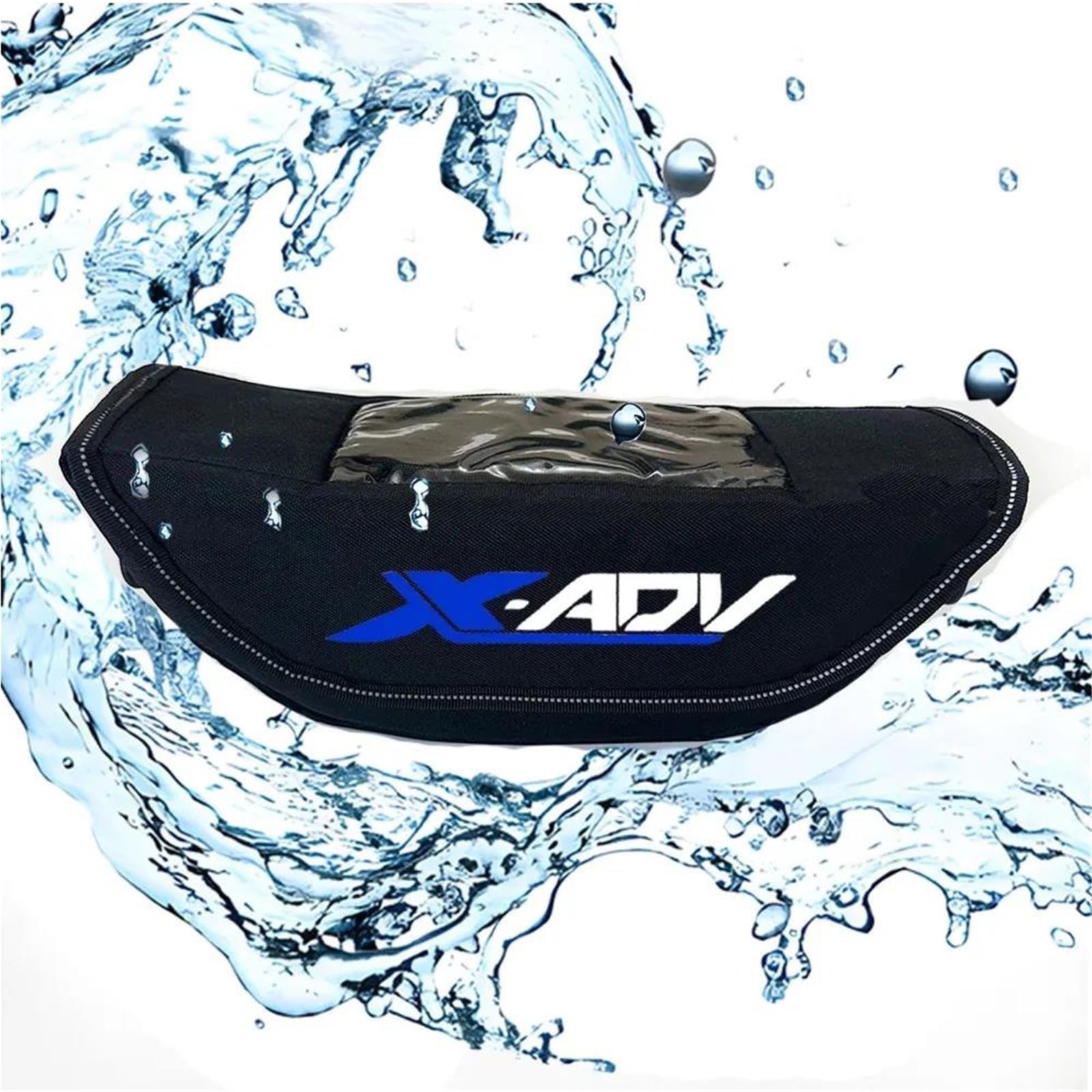 Borsa Da Manubrio Per X-ADV 750, 150, 125 E, Porta Attrezzi, Impermeabile Viaggio Borsa Moto Laterale(Nero 1)
