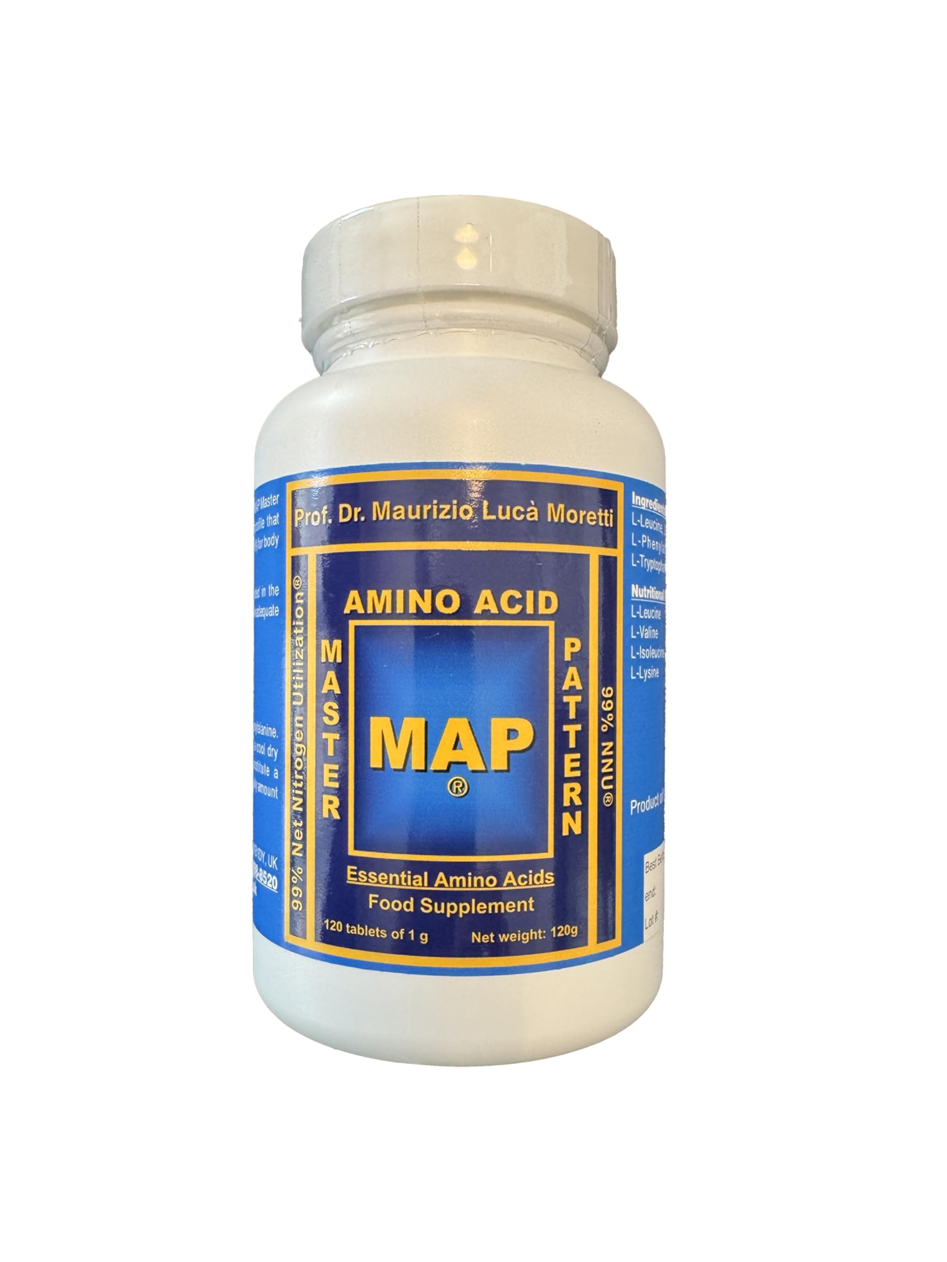 MAP Master Amino Acid PatternOriginal Formula (120 Tablets) 99% Net Nitrogen Utilization (NNU)