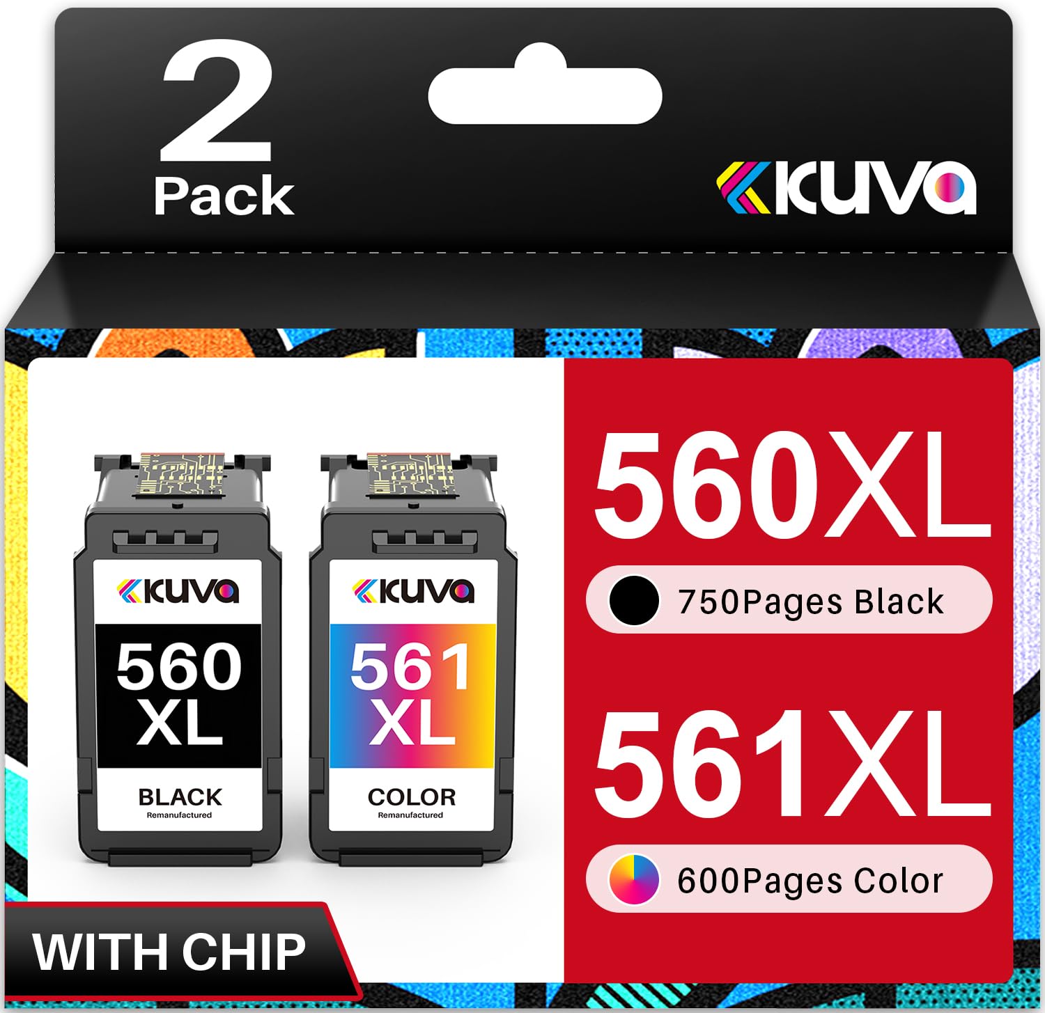 Kuva PG-560XL CL-561XL Cartucho de Tinta sustitución para Cartucho 560XL 561XL Color Multipack para TS5350 TS5351 TS5352 TS5353 TS7450 TS5350 ( Colour)