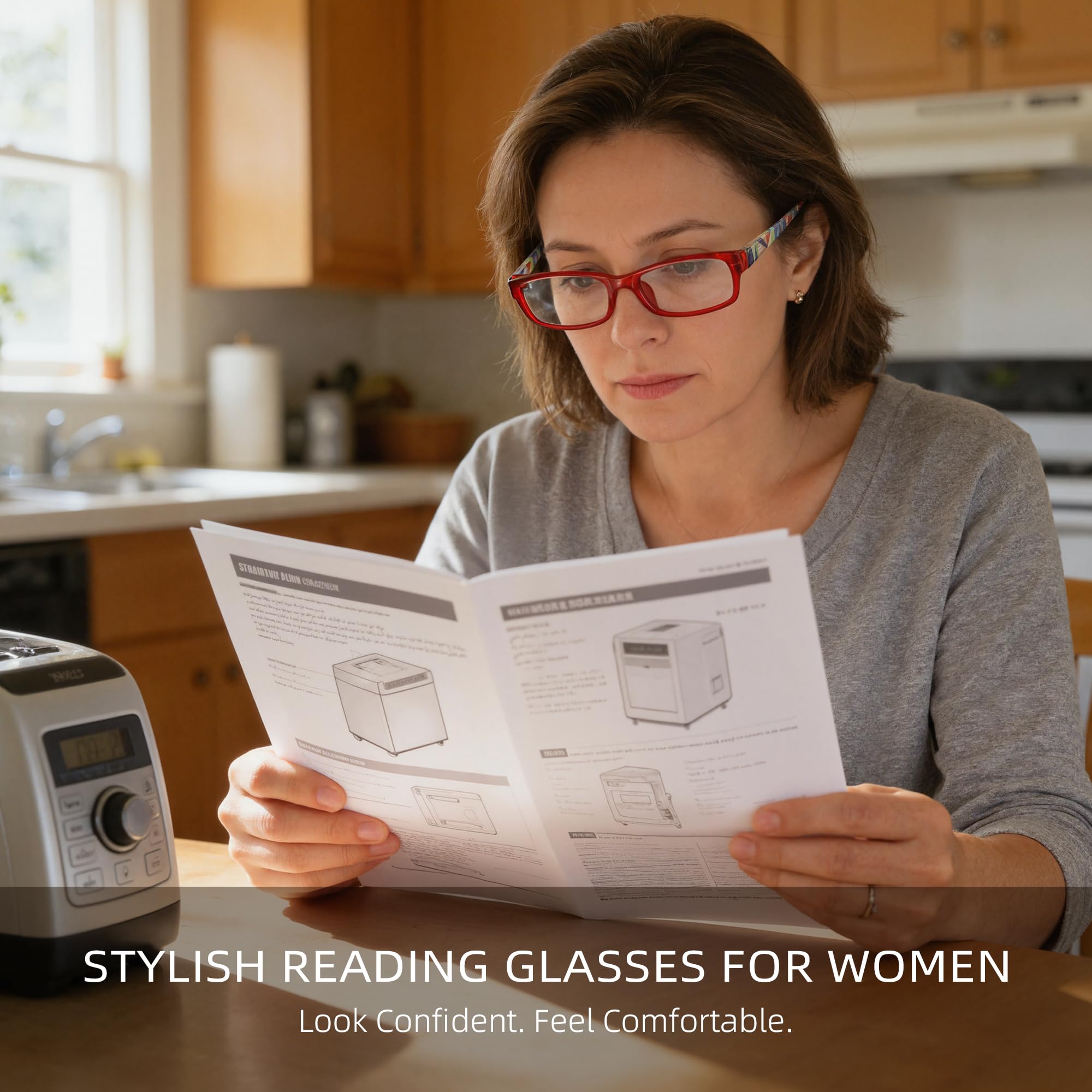 5 gafas de lectura para mujer, luz azul, bisagra de resorte, lector de ordenador, antideslumbrante, lente UV