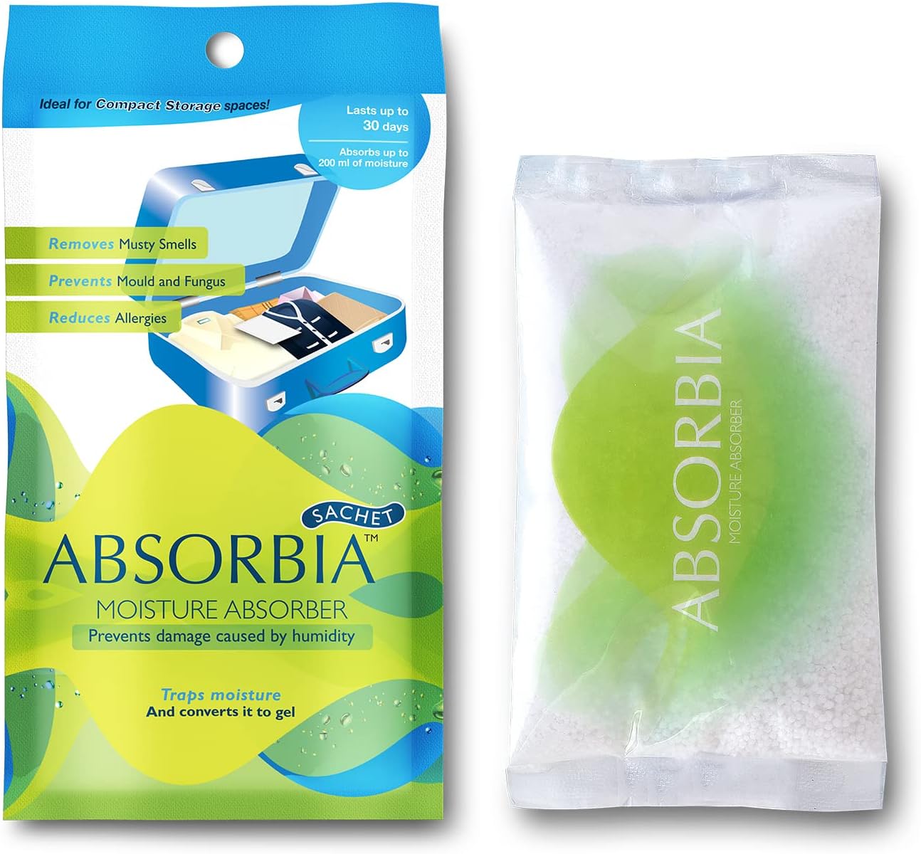 ABSORBIAMoisture Absorber 100g, absorption capacity 200ml