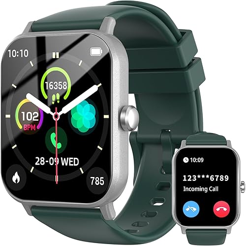 Miniatura 9 de Reloj inteligente para hombres y mujeres con llamadas, rastreador de actividad física de 1.83 pulgadas con monitor de frecuencia cardíaca/sueño,