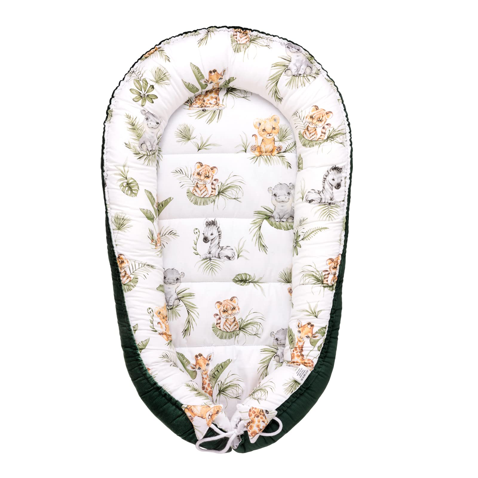 Pepi - Cocon Bebe - Nid Bebe - Reducteur de lit Bebe - Baby Nest - Nid Pour Bébé - Cocoon - Réducteur lit Bébé - 100% Coton - Afrimals mit Velvet