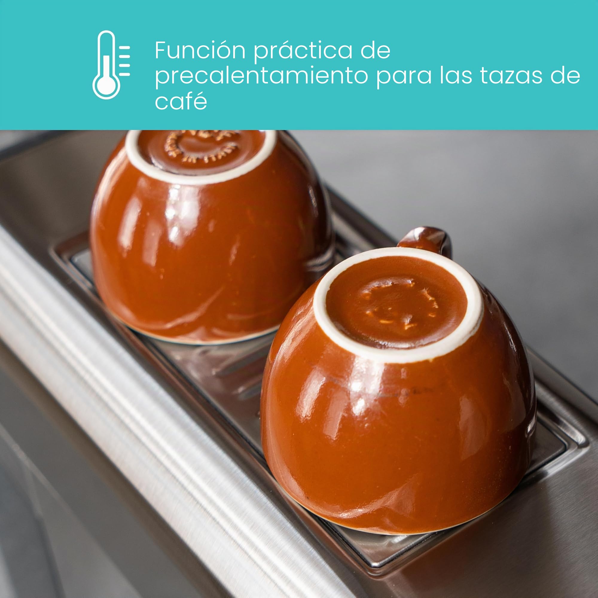 ProfiCook PC ES 1265 - Cafetera 2 en 1 | Cápsulas de café y polvo espresso | Máquina portafiltro 20 bar bomba italiana | Incluye boquilla espumador de leche | Portafiltros para café espresso