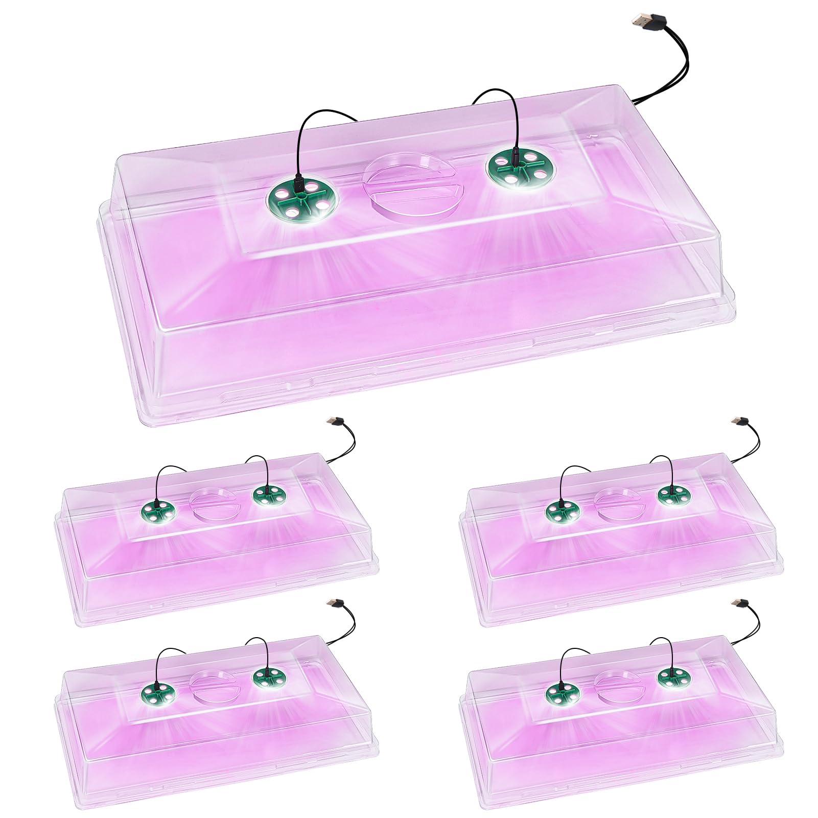 Dôme d'humidité plateau 1020 lampe de croissance couvercle de clonage semences propagation