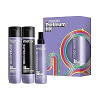 Vista 1 de MATRIX Total Results So Silver Color Depositing Champú Púrpura Para Neutralizar Tonos Amarillos Tonos Rubio & Cabello Plateado Para Cabello