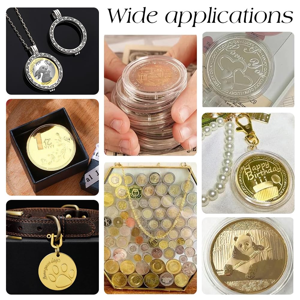 Amazon | PH PandaHall ブランクコイン 12枚、三色40/45mm コインカプセル メタルシール DIY誕生日ギフト 金属製  トラベル クラフトコレクション ジュエリー作成 丸型コインホルダー 箱 収集 硬貨 収納ゴールド/プラチナ/コッパーカラー 通販