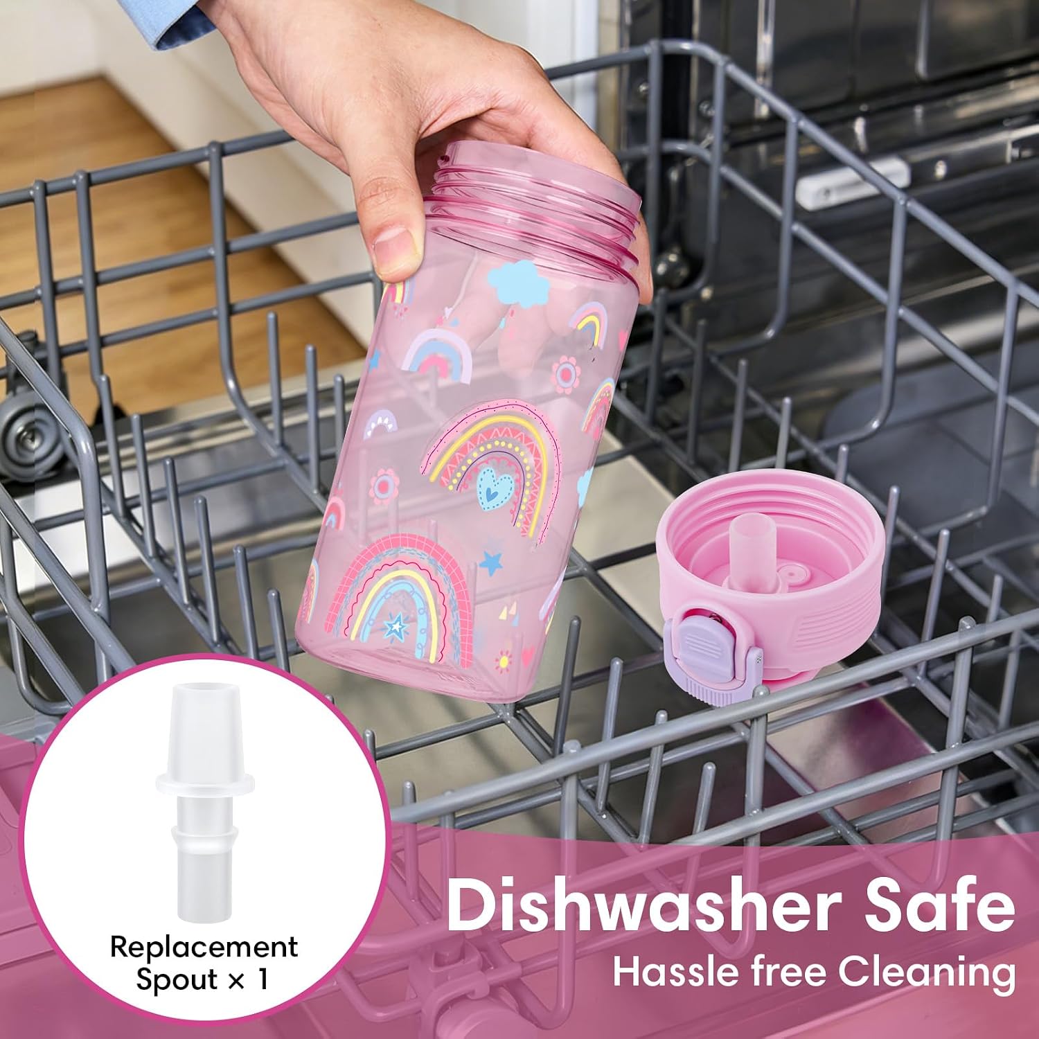 Kids Water Bottle School 13 Oz