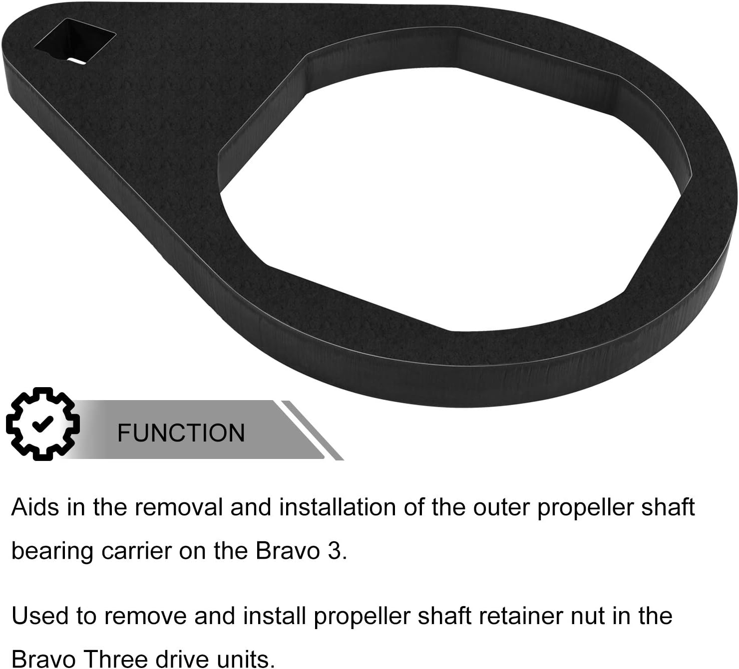 Yoursme for Bravo 3 Bearing Carrier Retainer Nuts Installs & Removes Tool 91-8053741 & Blackhawk Drive Bearing Carrier Tool 91-805374 for Mercruiser Bravo 3 III Three