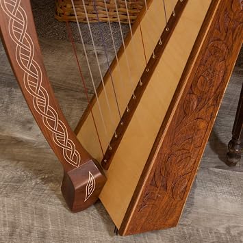 Roosebeck 22-String Heather Harp w/Chelby Levers + Clip-on Tuner