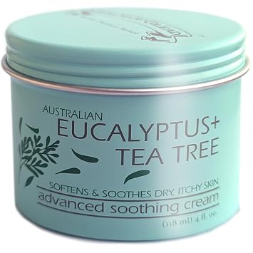 BALM OF GILEAD Foot Cream with Tea Tree and Eucalyptus Intensive Moisturizing Cream for Dry, Cracked Heels and Feet Refreshing Body and Skin Care Balm