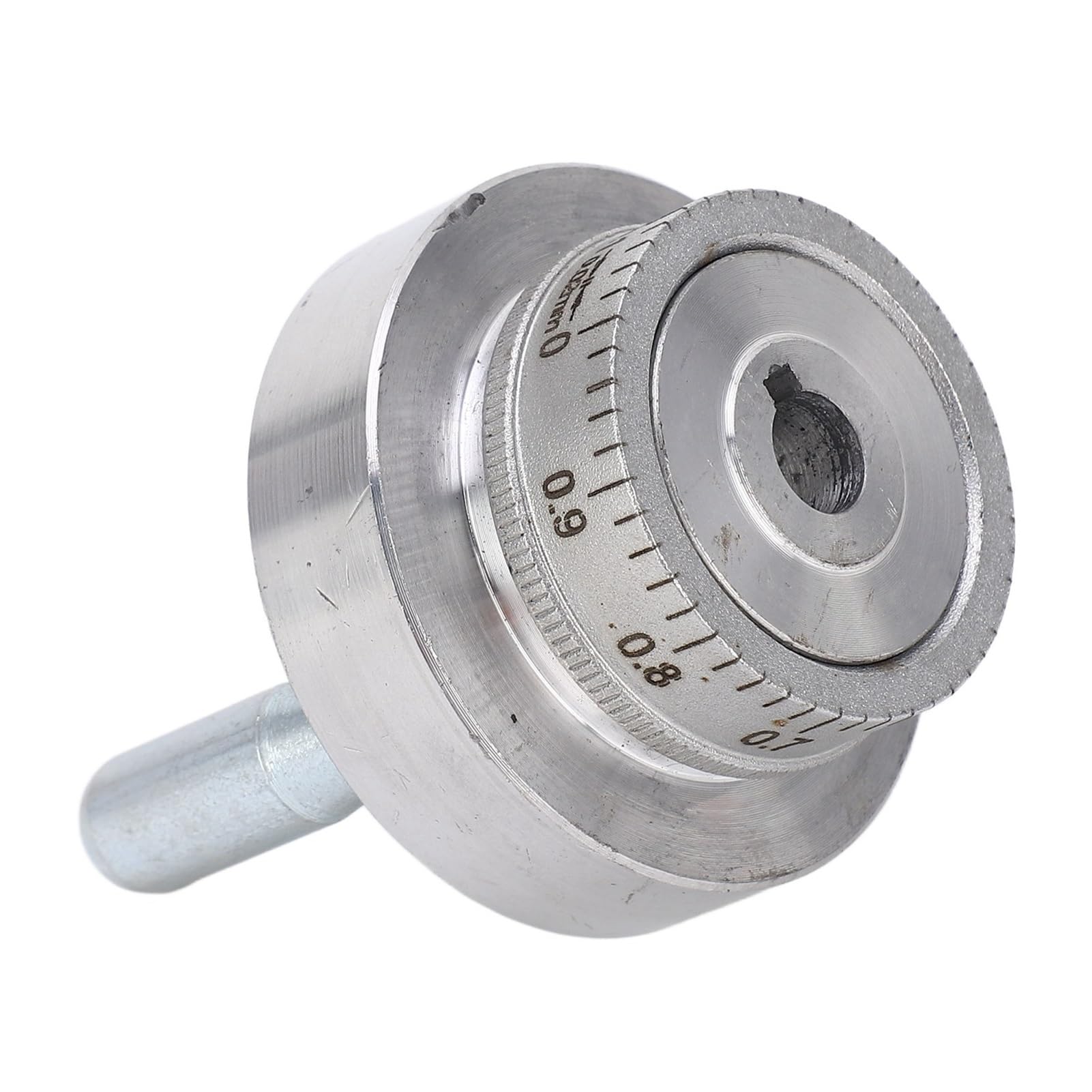 Wudcw A Luminum Lloy Lathe Hand Wheel Lathe Hand Wheel With Handle Crank Luminum Lloy 50Mm 2In 0‑1Mm Scale