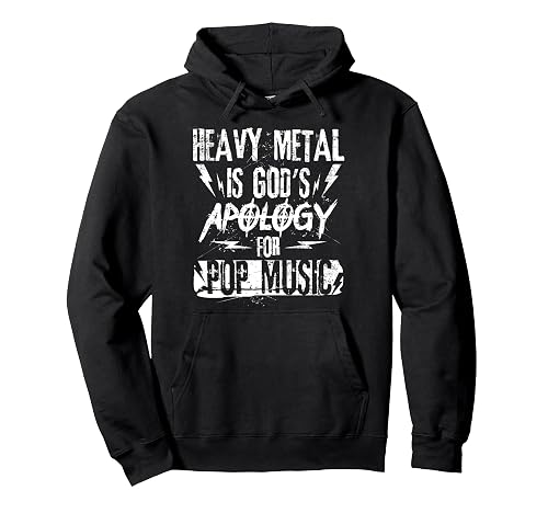 Funny Heavy Metal Hoodie | Metal God's Apology For Pop