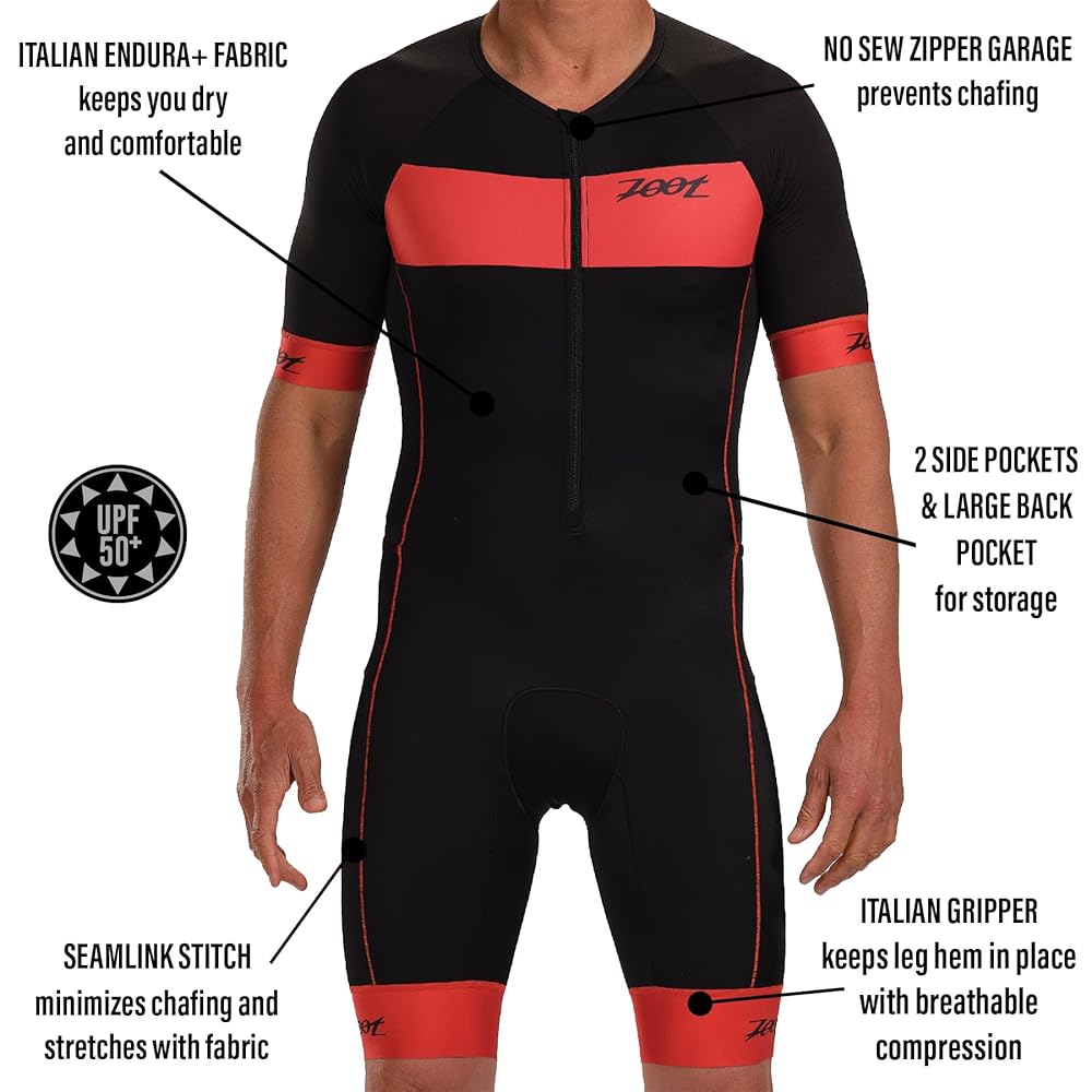 ウェア Zoot TRI AERO SS RACESUIT zoot-sports-tri-racesuits-men-