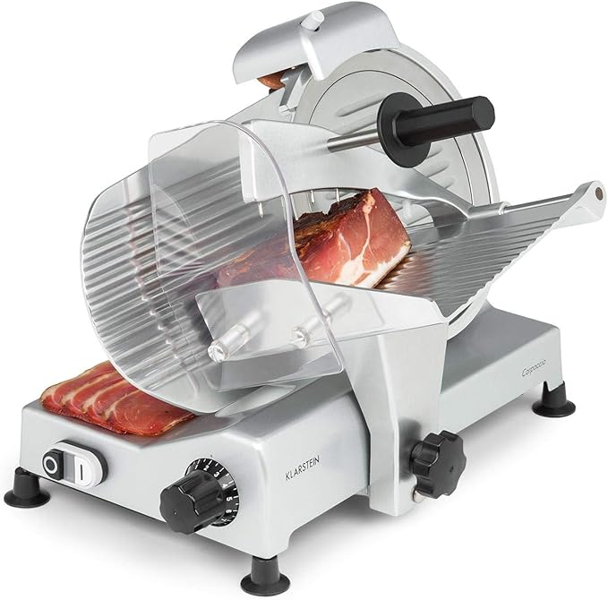 Klarstein Carpaccio Cutting Machine Meat Slicer, Meat Cutting Machine