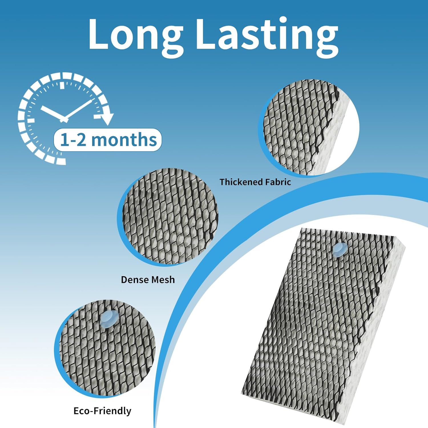 Humidifier Filter E Replacement Compatible with Holmes HWF100 HM4600 HM6000 HM7203 Bionaire BWF100 BCM5520 BCM6010RC BCM7305 Sunbeam SF235 CM7808 SCM630, 6 Pack