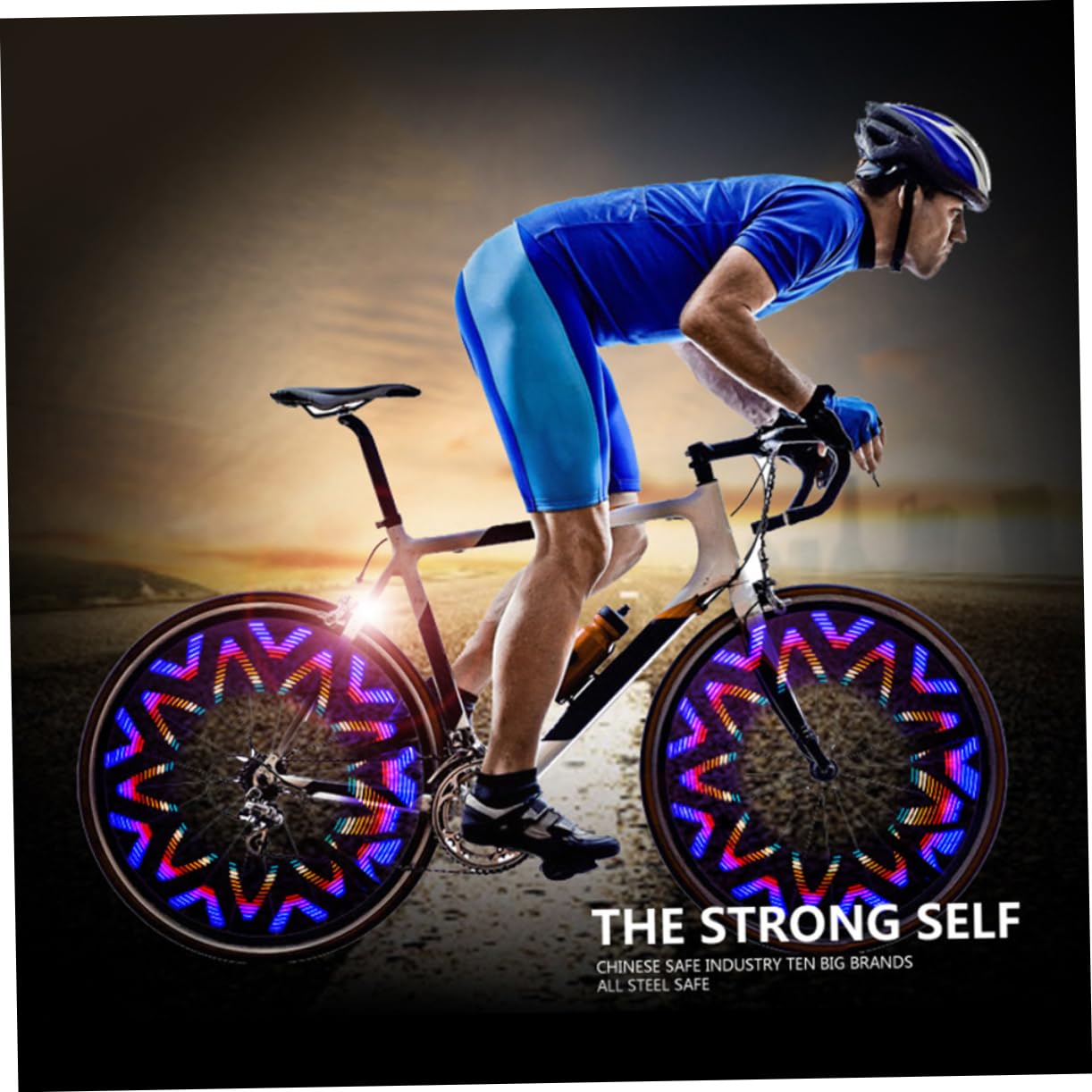 BESPORTBLE 2 Pz Accessori per Biciclette luci per Mountain Bike Bicicletta Luce per Mountain Bike luci Ruota a LED Luce della Ruota a LED Luce spke per Bici di Notte parlava Chiaro Raggi