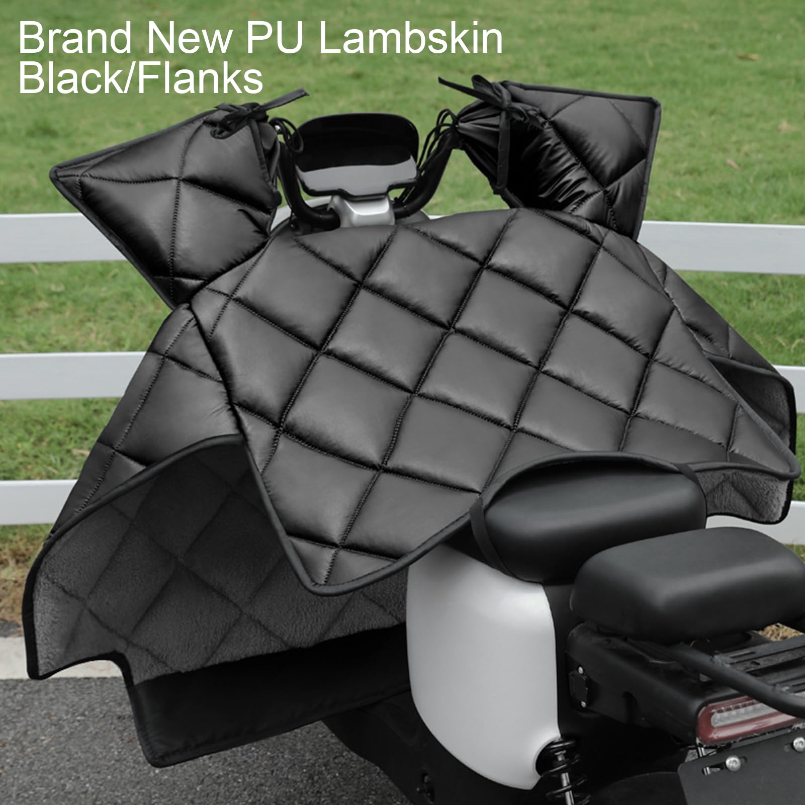 Coprigambe antivento per moto, confortevole, impermeabile, fodera in peluche, trapunta, per inverno, scooter, per climi freddi, neve, pendolari, viaggi, consegna cibo