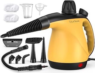 Multi-Surface Portable Steam Cleaner with 11Pcs Accessories, Chemical-Free Pressurized Steamer for Cleaning, Hand Held Steamer for Car, Furniture, Floor, Tile Grout and Home Use