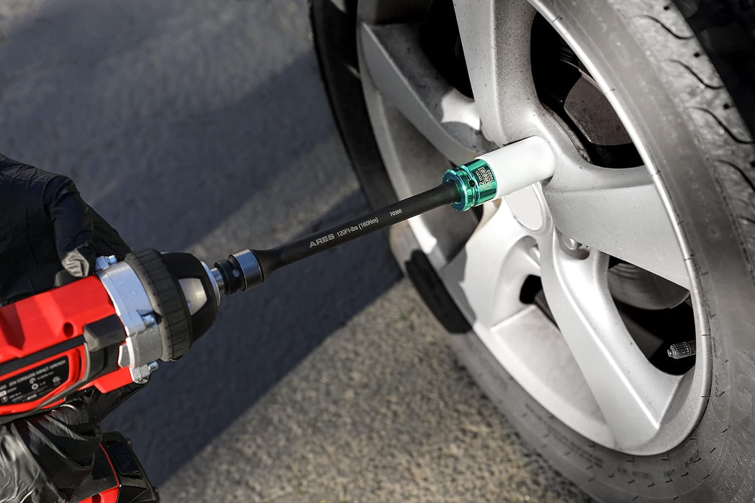 ARES 70367 - Torque Limiting Extension Bar Set - Chrome Moly 1/2-Inch Drive 8-Inch Long Impact Grade Bars - Flex Action Prevents Over-Tightening - Color Coded for Easy Identification