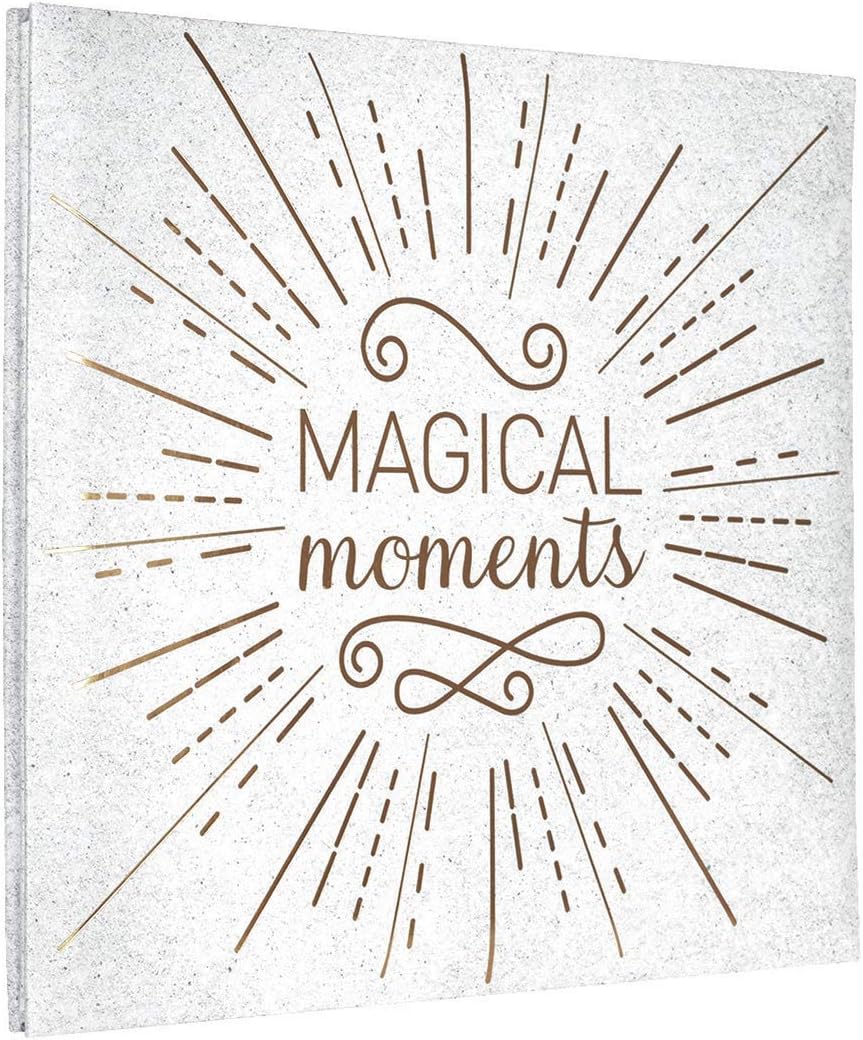 MCSExpandable 10-Page Scrapbook Album with 12 x 12 Inch Pages, 13.5 x 12.5 Inch, Magical Moments