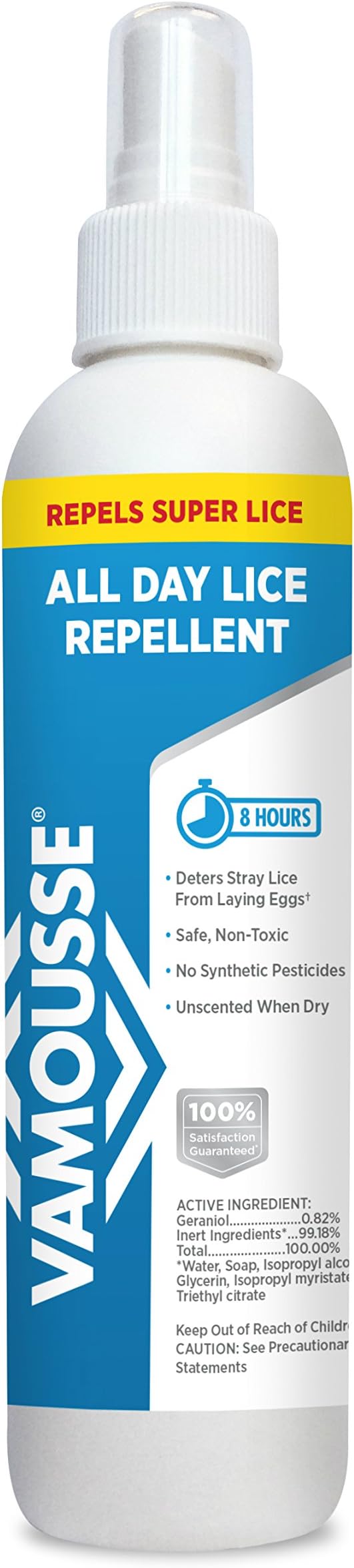 Vamousse Lice Repellent and Nit Defense, 8 Fluid Ounce