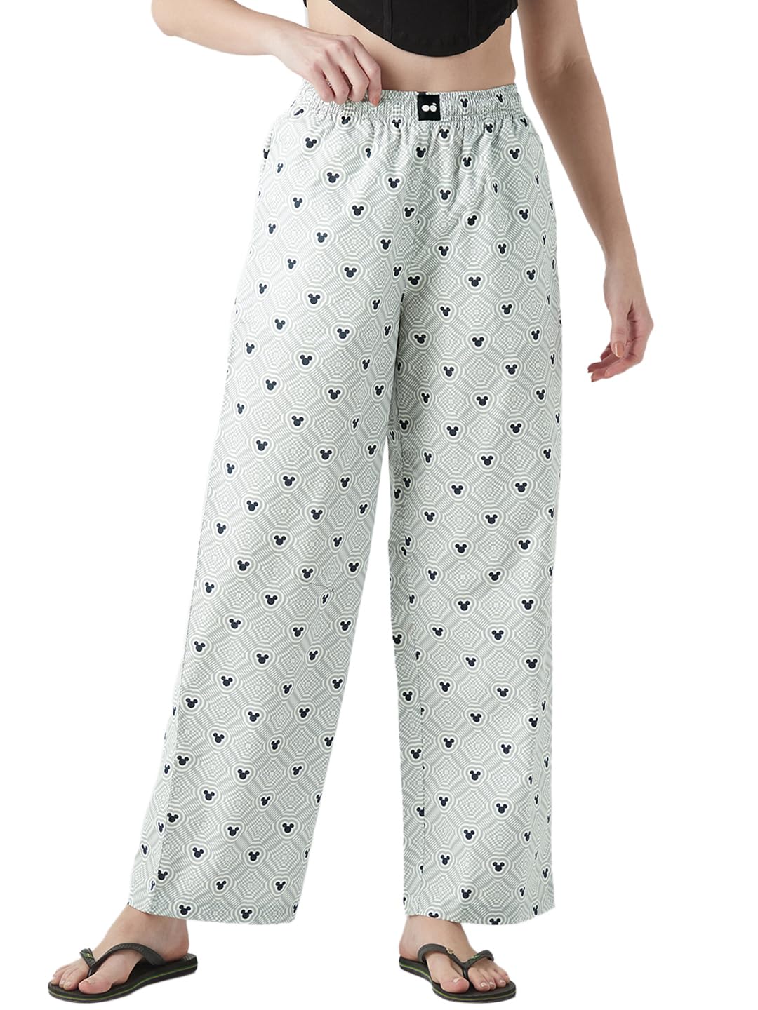 Women's Regular Fit Mid Rise Pyjama-image-40