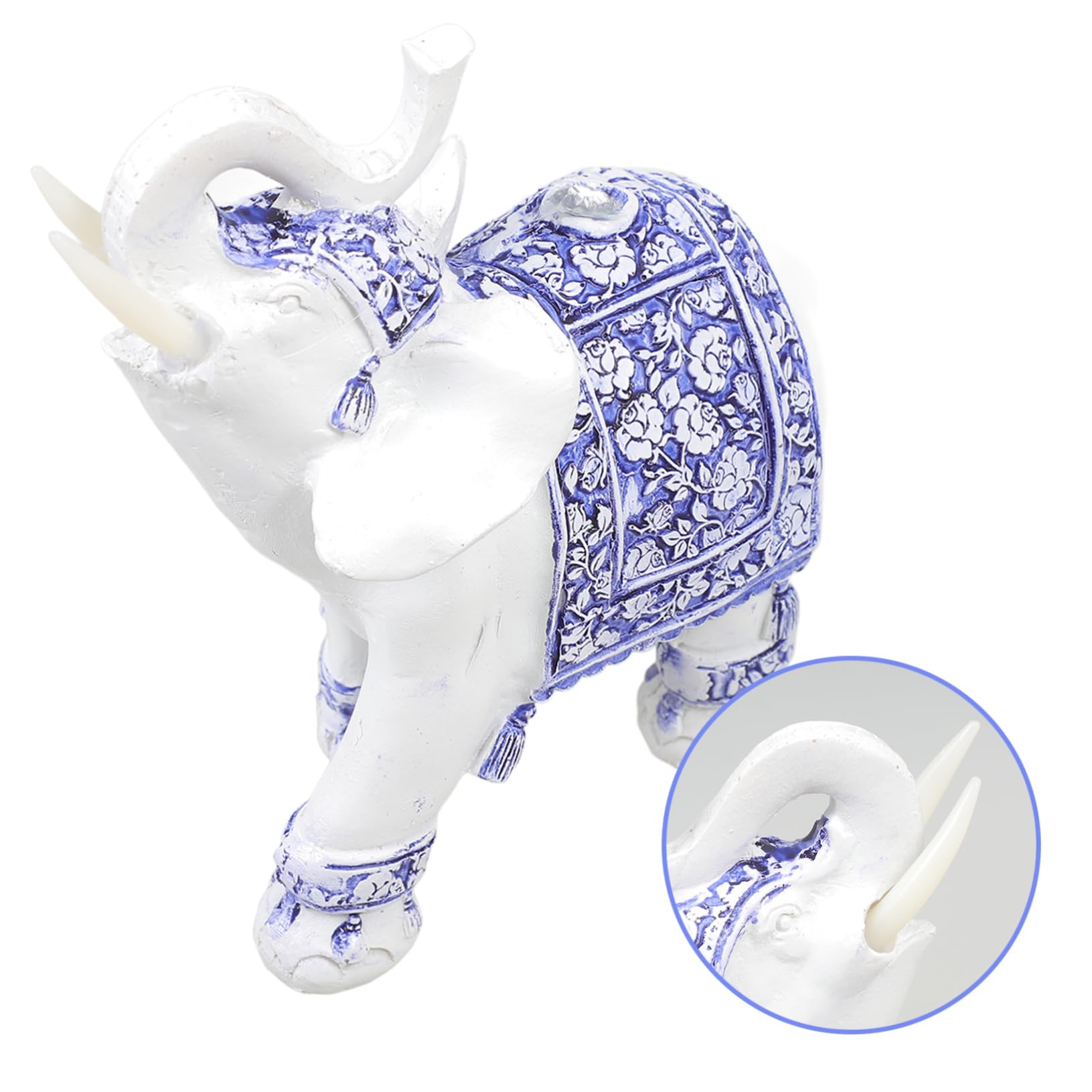 MAGICLULU 4 Statuette Di Elefanti Portafortuna in Resina Decorazione Per La Casa