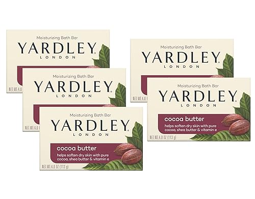 Pack de 5Especial Yardley Bar Jabón Manteca de Cacao 4.25oz por médicos de mármol