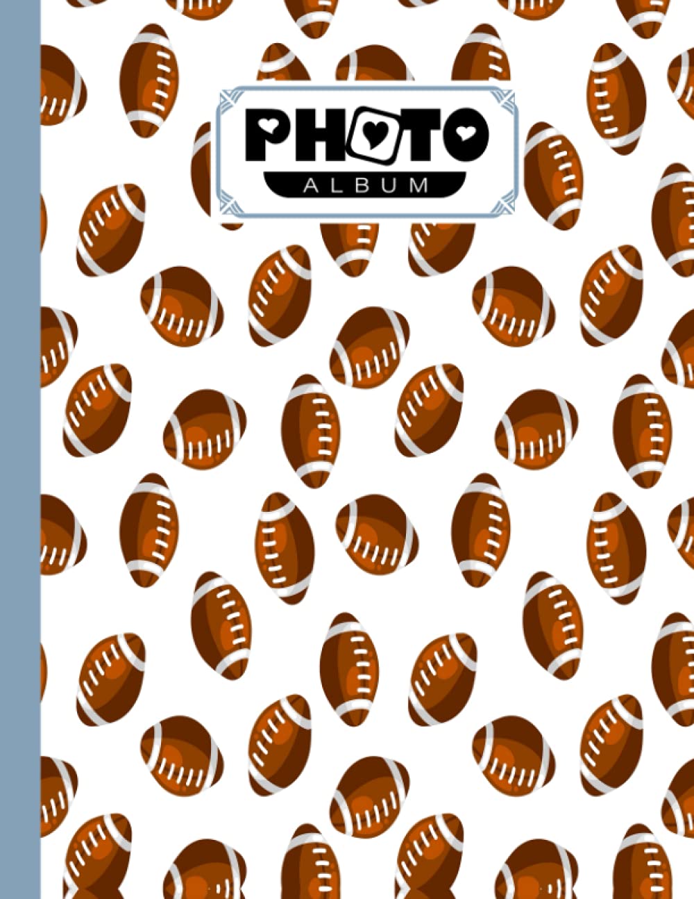 Photo Album: Album, Large Photo Albums with Writing Space Memo, Extra Large Capacity Picture Album, Family, Baby, Wedding, Travel Photo Book, 120 Pages | Rugby Cover by Tracey Ferencz