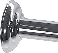 Vista 1 de Zenna Home Adjustable Shower Rod, 44" to 72", Permanent Wall-Mounted Shower Rod, Easy to Install, Rust Resistant, Chrome