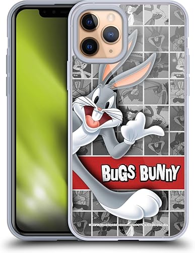 Miniatura 84 de Head Case Designs Funda de gel suave con licencia oficial de Looney Tunes Retro Bugs Bunny compatible con Apple iPhone 11 Pro Max Retro,Blanco y
