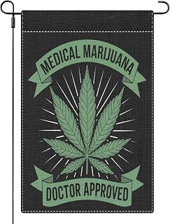 medical marijuana doctor approved flags art banner farmhouse cool stuff