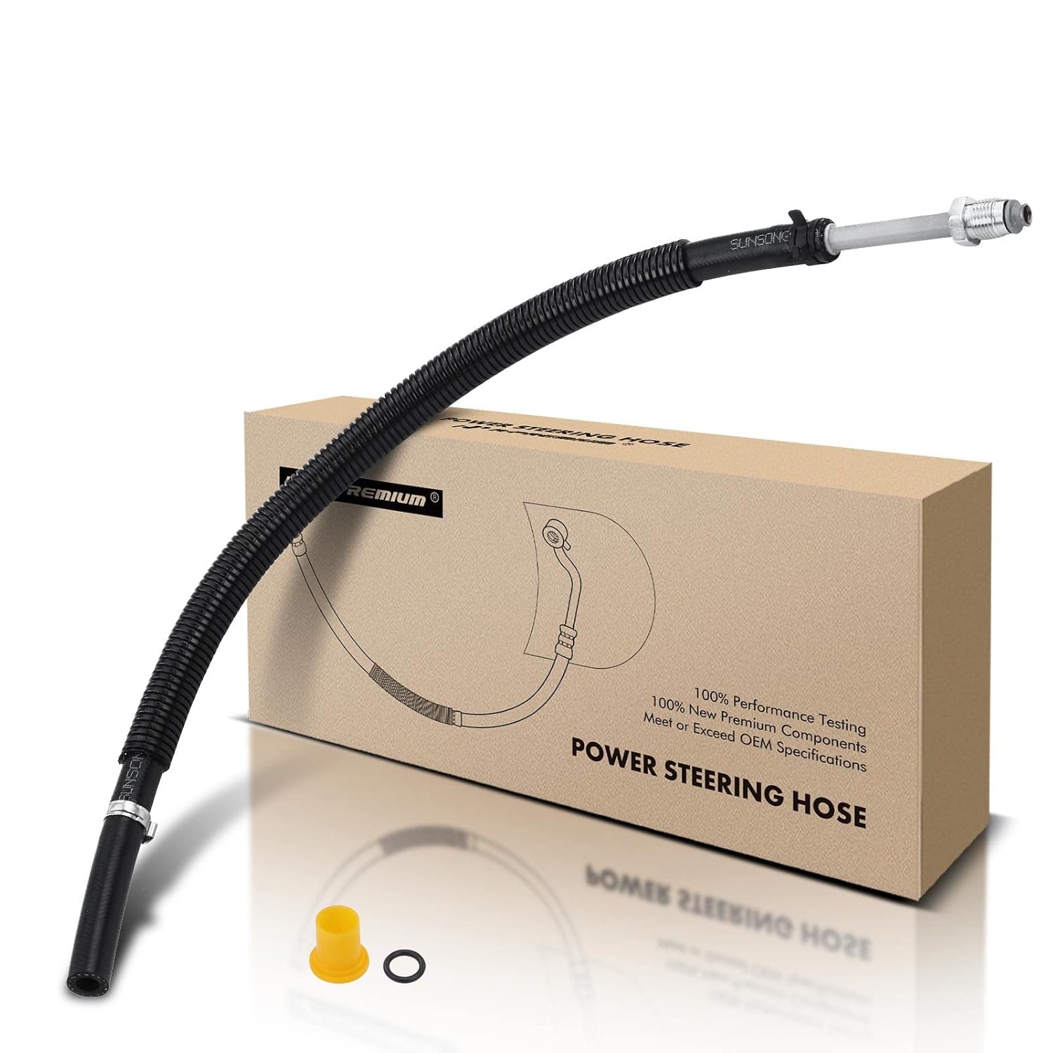 Mangueira de Retorno da Direção Hidráulica A-Premium Compatível com Dodge Durango 1999-2003 e Dakota 1992-2003, 3.9L 5.2L 5.9L, com O-ring