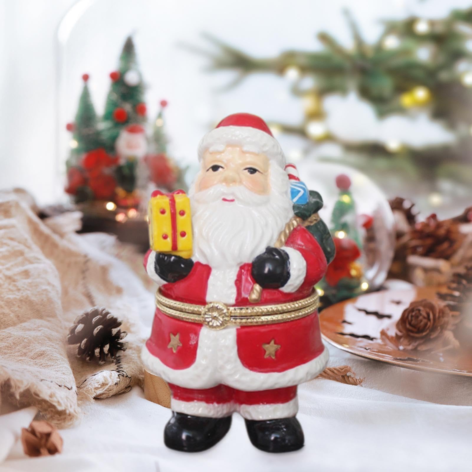 Amazon.co.jp: サンタクロースデコボックス クリスマス像