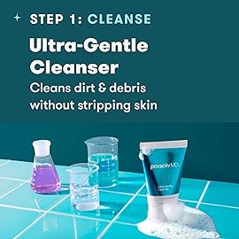 Proactiv MD 3-Step Routine, Ultra-Gentle Face Cleanser, 0.1% Adapalene Gel Treatment, Ultra-Hydrating Moisturizer, 30-Day Acne Treatment Kit