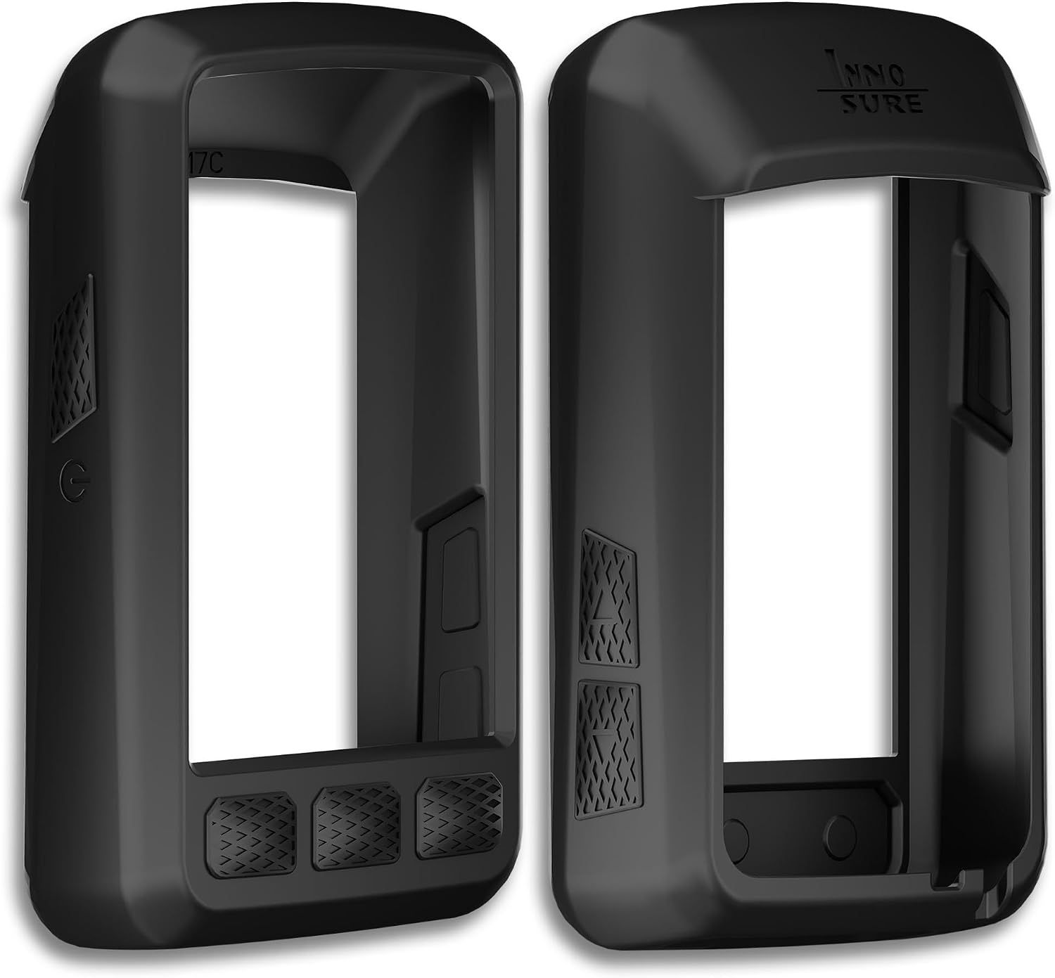 [3-Pack] INNOSURE for Wahoo Elemnt Roam V3 Silicone Case x1, Roam 3 HD Clear Tempered Glass Screen Protector x2 Anti-Drop, Anti Static, Non-Slip, Durable