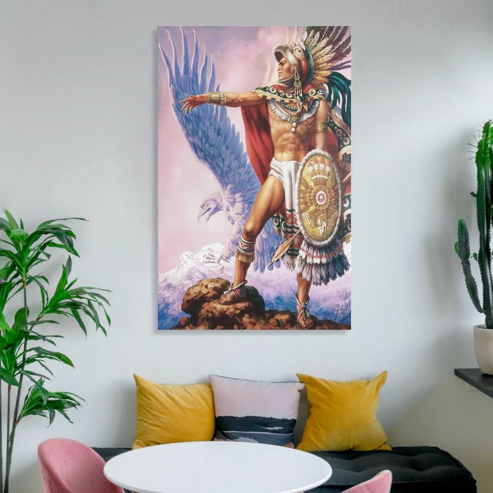 Amazon.co.jp: メキシコ神話 アステカの鷲の戦士 ポスター