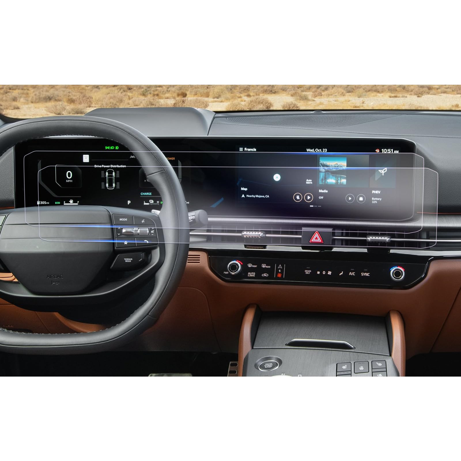 GAFAT [Facelift 2026] Compatibile con Kia Sportage NQ5 2026 2027 12,3" Navigation + Cockpit Pellicola Protettiva, Sportage 2026 Nano Protettiva Touchscreen Display, 6H Antigraffio (2 Pezzi)