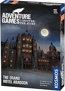 Adventure Games: The Grand Hotel Abaddon – Game by Thams & Kosmos 1-4 Players – Board Games for Family 90 Minutes of Gameplay – Games for Family Game Night – Kids and Adults Ages 12+ - English